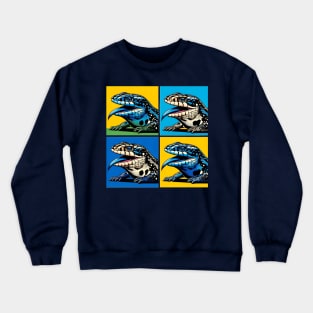 Blue Tongue Skink Pop Art - Cool Lizard Crewneck Sweatshirt